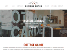 Tablet Screenshot of cottagecanoe.com